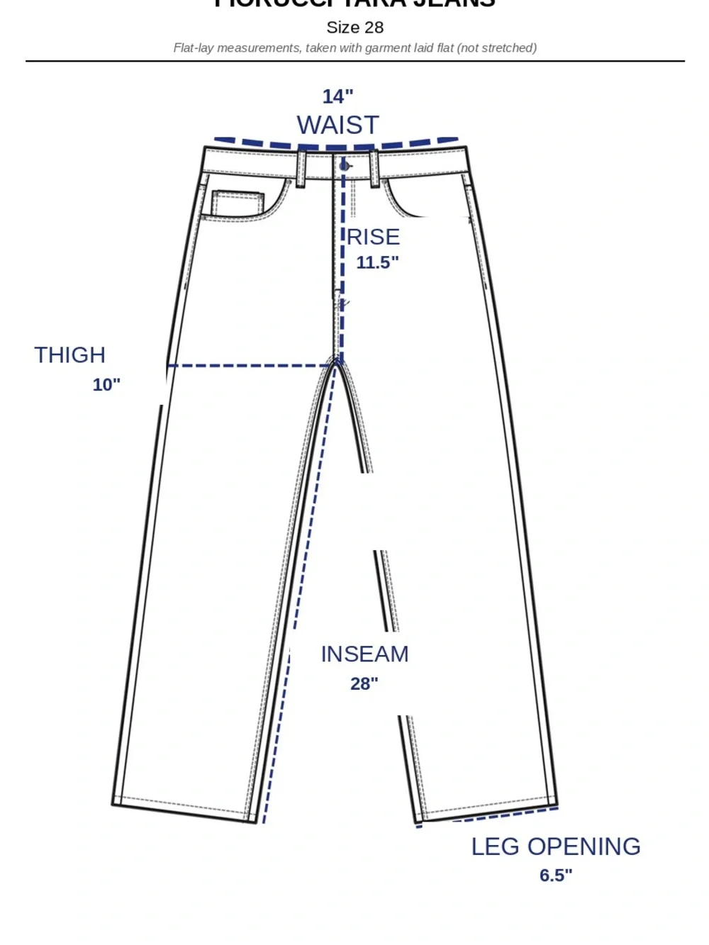 Fiorucci Tara High Rise Tapered Jeans Bright Blue Size 28